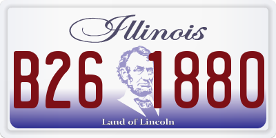 IL license plate B261880