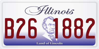 IL license plate B261882