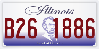 IL license plate B261886