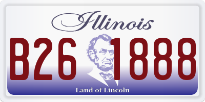 IL license plate B261888