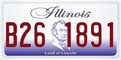 IL license plate B261891
