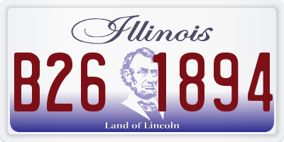 IL license plate B261894