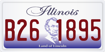 IL license plate B261895