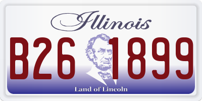 IL license plate B261899