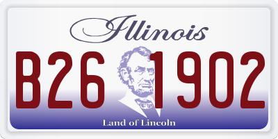 IL license plate B261902