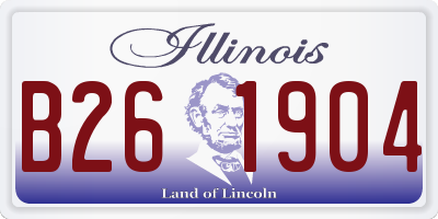 IL license plate B261904