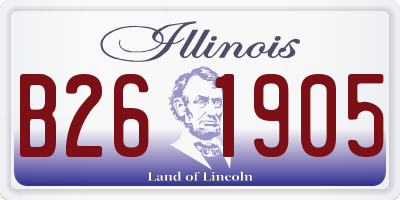 IL license plate B261905