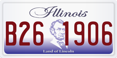 IL license plate B261906