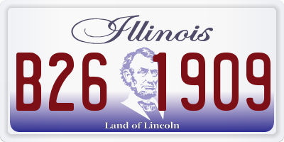 IL license plate B261909