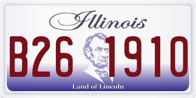 IL license plate B261910