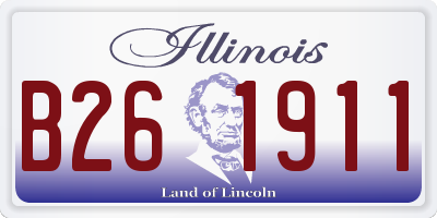IL license plate B261911