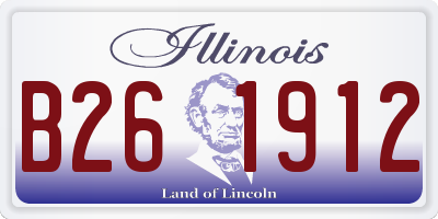 IL license plate B261912