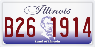 IL license plate B261914