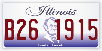 IL license plate B261915
