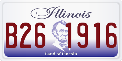 IL license plate B261916