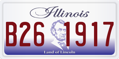 IL license plate B261917