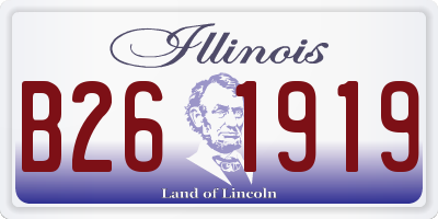 IL license plate B261919