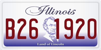 IL license plate B261920