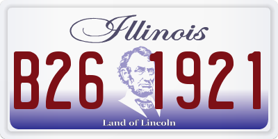 IL license plate B261921