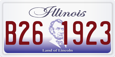 IL license plate B261923