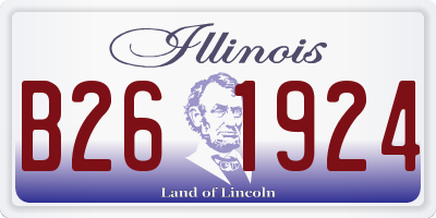 IL license plate B261924