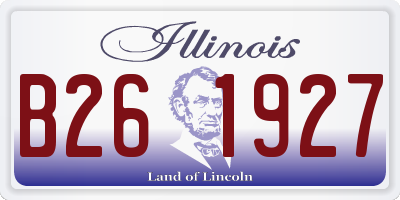 IL license plate B261927