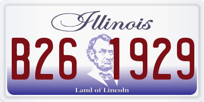 IL license plate B261929