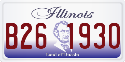 IL license plate B261930
