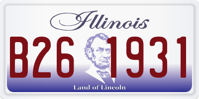 IL license plate B261931