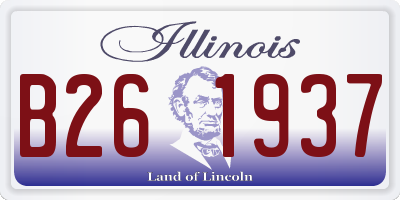 IL license plate B261937