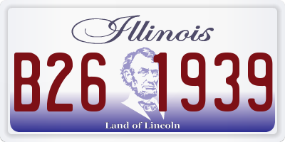 IL license plate B261939