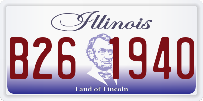 IL license plate B261940
