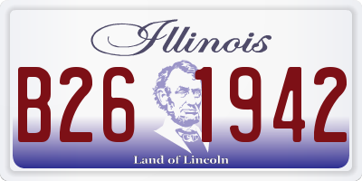 IL license plate B261942