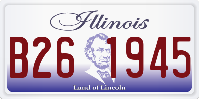 IL license plate B261945