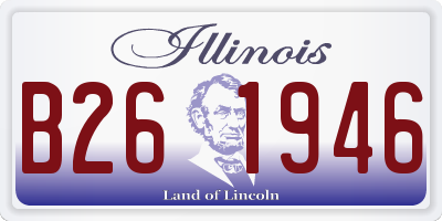 IL license plate B261946
