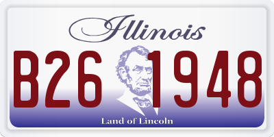 IL license plate B261948