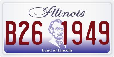 IL license plate B261949