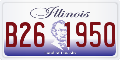IL license plate B261950