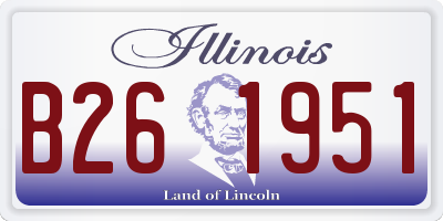 IL license plate B261951