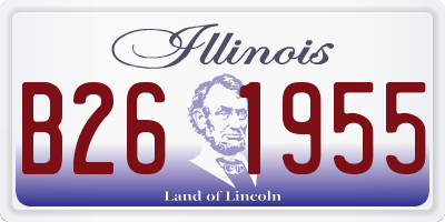 IL license plate B261955