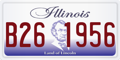 IL license plate B261956