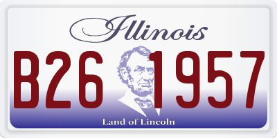 IL license plate B261957