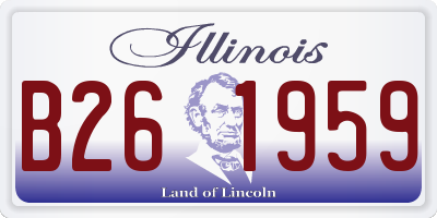 IL license plate B261959