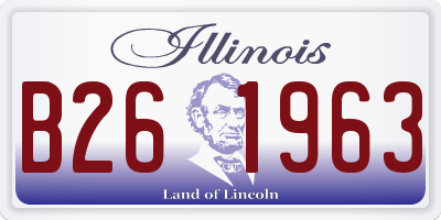 IL license plate B261963