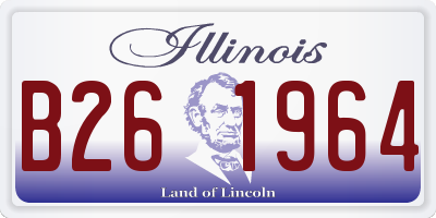 IL license plate B261964