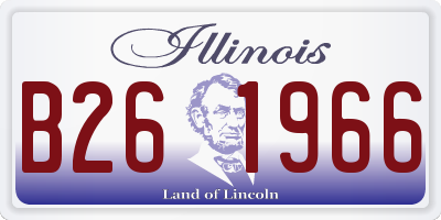 IL license plate B261966