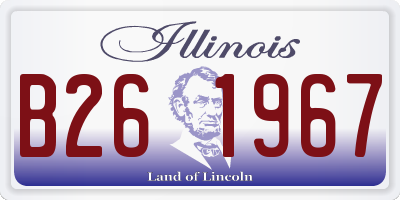 IL license plate B261967