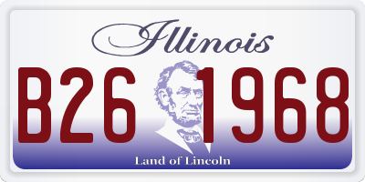 IL license plate B261968