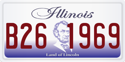 IL license plate B261969