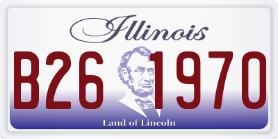 IL license plate B261970